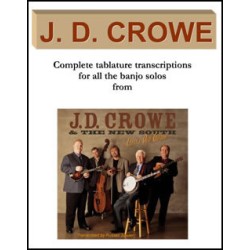 Book - J.D.Crowe Banjo Solos in tablature from the album J.D. Crowe & The New South Lefty's Old Guitar