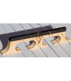 Rockyin 2Pcs HA02 5-String Rosewood Banjo Bridge Wooden Accessories 