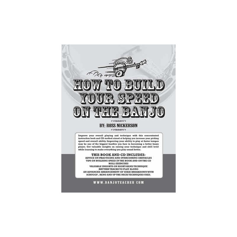 E-Book - How To Build Your Speed On The Banjo E-Book With Recordings To Download