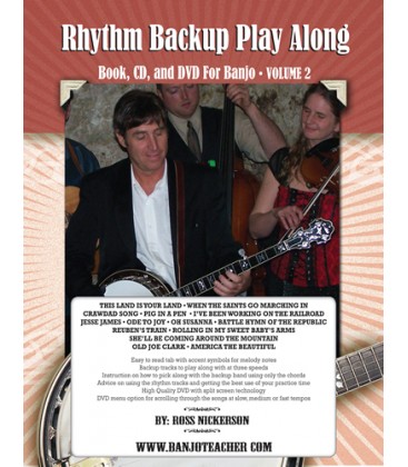 Book - Rhythm Backup Band Play Along Volume 2 / Wire Bound Hard Copy Book with CD and DVD