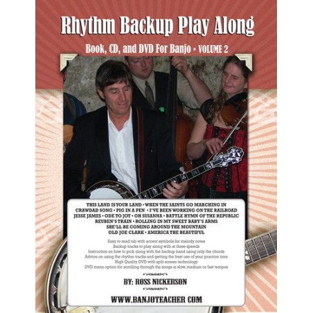 Rhythm Backup Band Play Along Vol 2 Spiral Bound Book, DVD and CD By Ross Nickerson