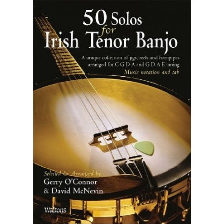 Gerry O'Connor - 50 Solos For Irish Tenor Banjo Book/CD Set