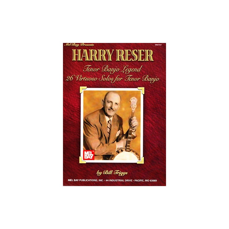 Book - Harry Reser Tenor Banjo Legend 26 Virtuoso Solos for Tenor Banjo