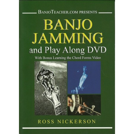 Banjo Jamming and Play Along Ross Nickerson DVD Video and Tab Book