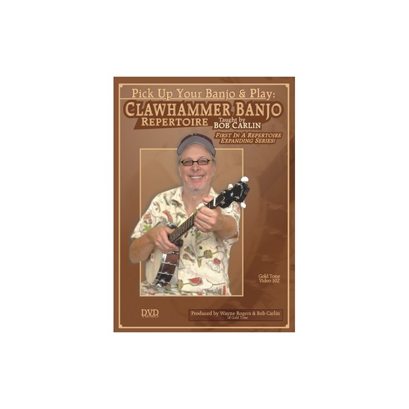 DVD - Clawhammer Banjo DVD -Repertoire by Bob Carlin