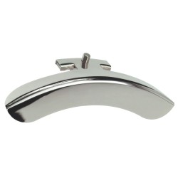 Nickel Plated Brass Armrest - Golden Gate P-104 - 1 Leg Armrest