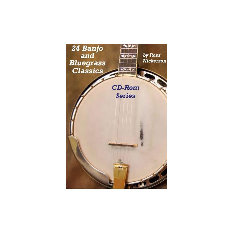 CD ROM - 24 Banjo and Bluegrass Classic CD Rom Series/two discs CD Rom Series/two discs