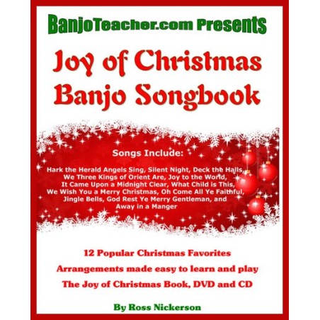 Joy of Christmas Banjo Song Book - Downloadable Book With CD Audio