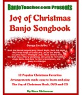 Joy of Christmas Banjo Songs Tablature Book and DVD by Ross Nickerson