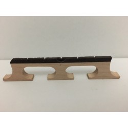Standard Size 5/8 Maple Bridge with special Compensated G String (3rd string) for Better Intonation