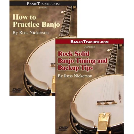 Online DVDs - Two - How to Practice Banjo and Rock Solid Banjo Timing and Backup
