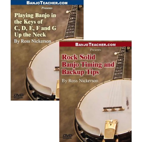 Online DVDs - Two - Playing Banjo in Different Keys - Banjo Timing and Backup