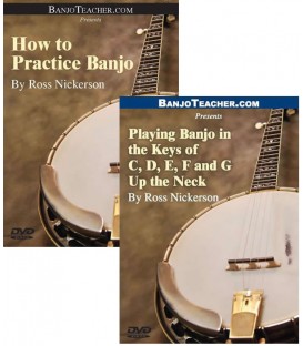 How to Practice Banjo AND Playing in the Keys of C, D, E, F, and G Up the Neck Online DVDs