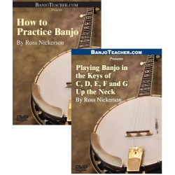 How to Practice Banjo AND Playing in the Keys of C, D, E, F, and G Up the Neck Online DVDs