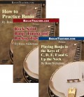 Online DVDs - Three - How to Practice Banjo-Rock Solid Banjo Timing and Backup-Playing Banjo in Differrent Keys