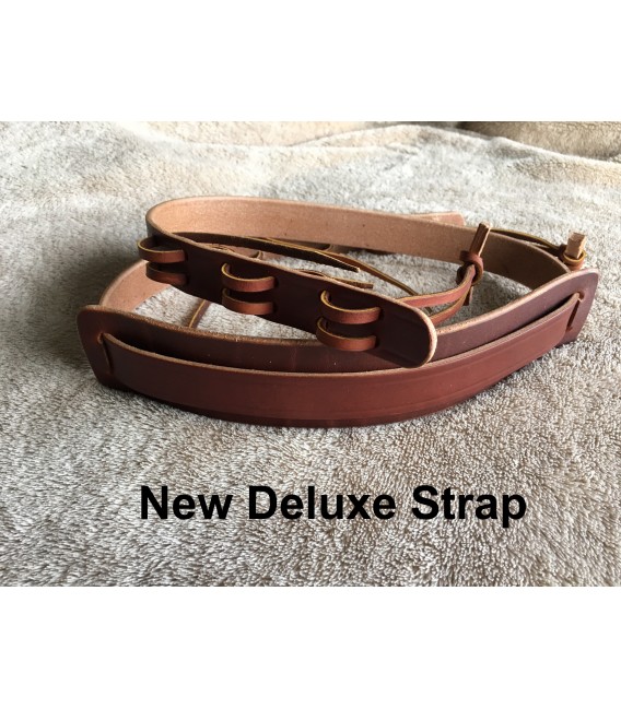All Leather Banjo Strap - Resonator or Open Back