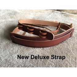 All Leather Banjo Strap Resonator or Open Back