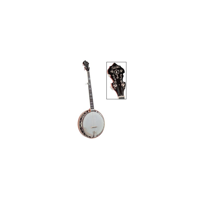 GoldStar Mahogany Wreath Banjo 