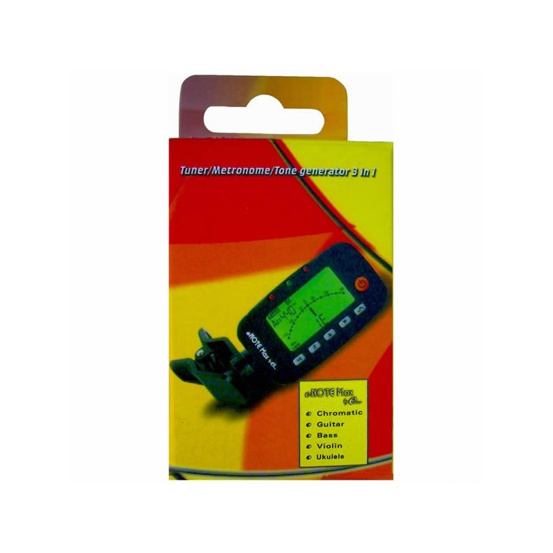Eleca Enote Max 3-in-1 Clip-on Chromatic Banjo Tuner , Metronome and Tone Generator