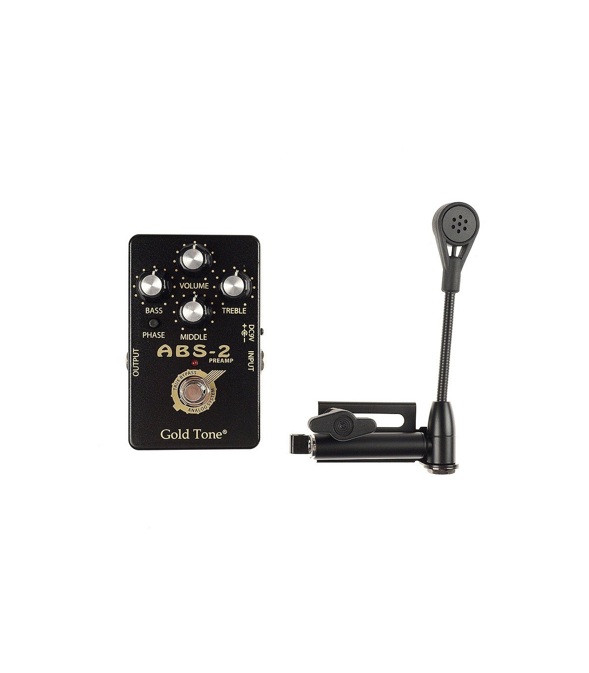 バンジョー用マイク&Gold Tone ABS-2 プリアンプ バンジョー用マイク&Gold Tone ABS-2 プリアンプ バンジョー用マイク