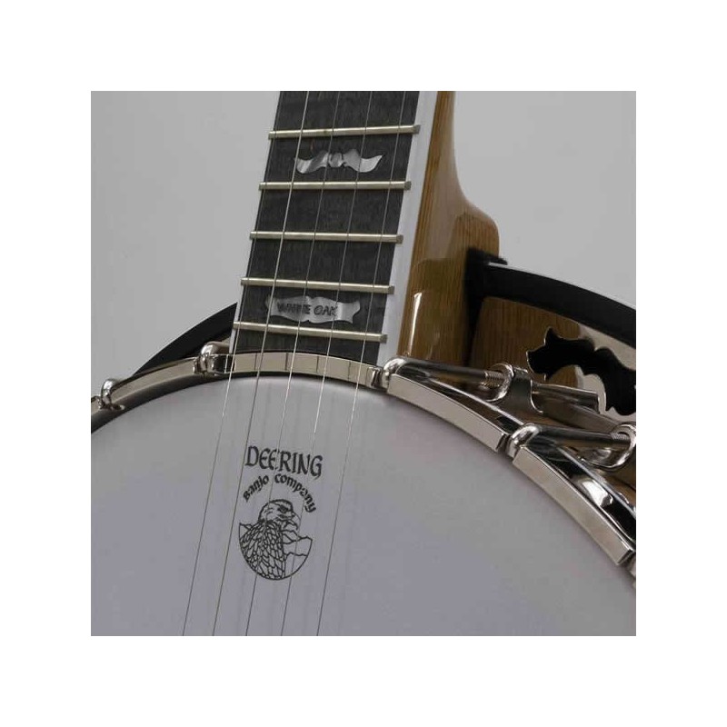 DEERING WHITE LOTUS 5-STRING BANJO