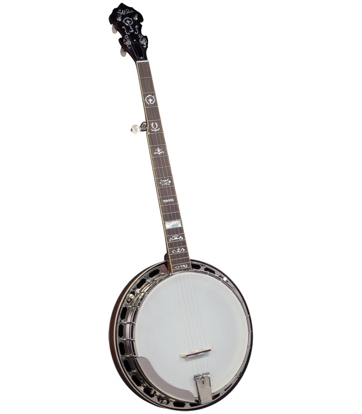 Gold Star GF100W Banjo | Wreath Inlay | New Version