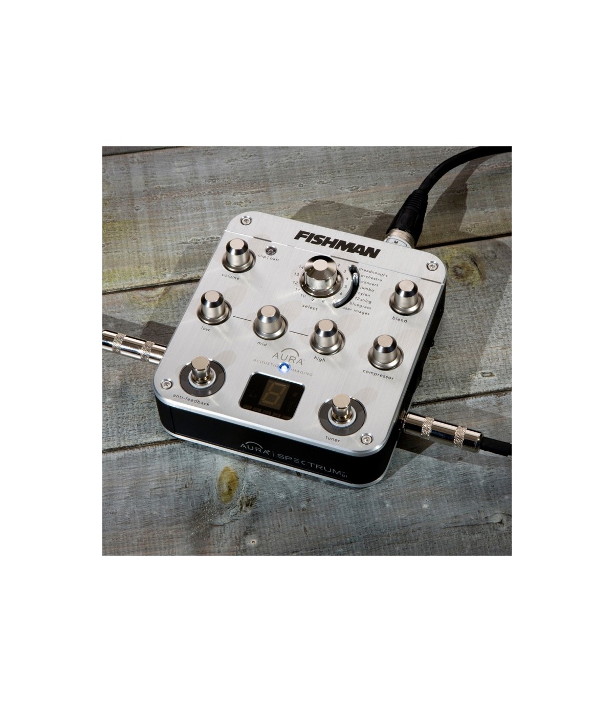 Fishman Aura Spectrum DI Preamp | PRO-AUR-SPC | Banjo Preamp
