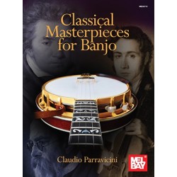 Classical Masterpieces for Banjo Book - by Claudio Parravicini