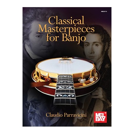 Classical Masterpieces for Banjo Book - by Claudio Parravicini