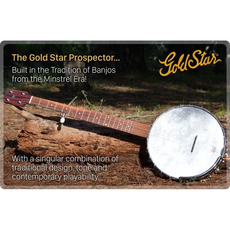 The Gold Star GE-1 Prospector Old-Time Banjo