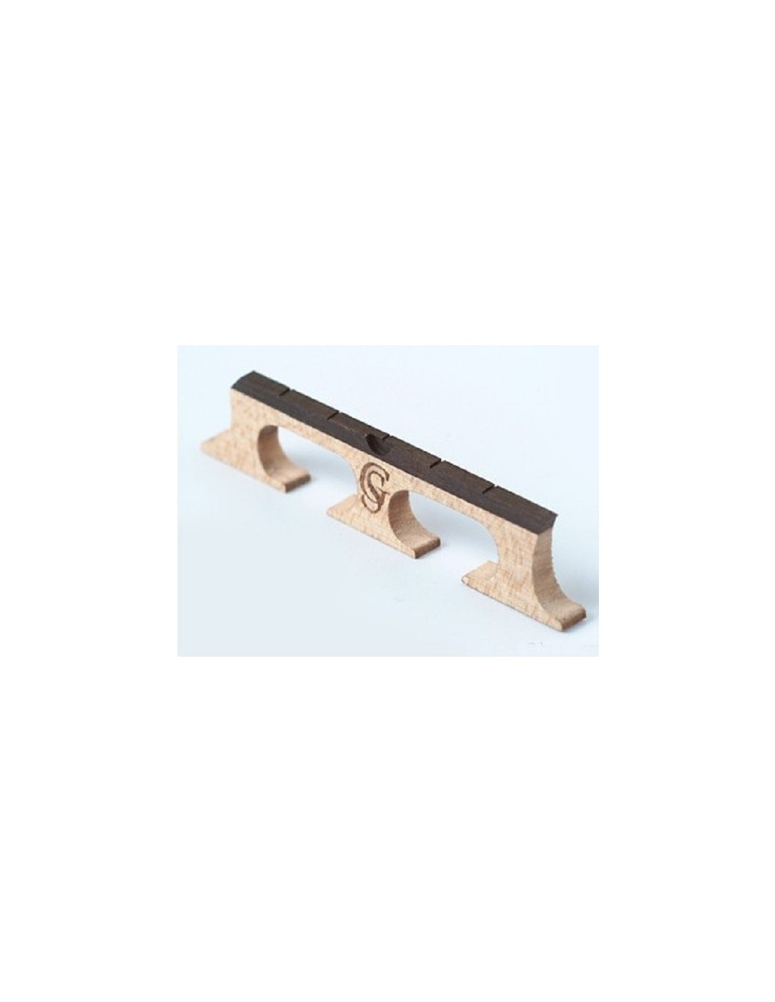 Cheerock 4-String Banjo Bridge, 2-Pack Ebony Maple