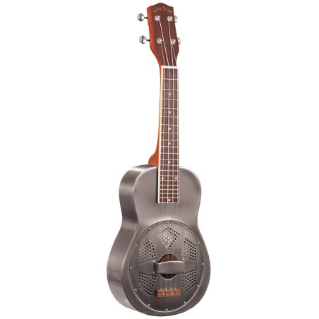 Resouke Concert-Scale Resonator Ukulele (Brushed Metal)