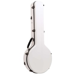 Goldtone HDFB16 14" Resonator Banjo White Fiber Hardcase Case