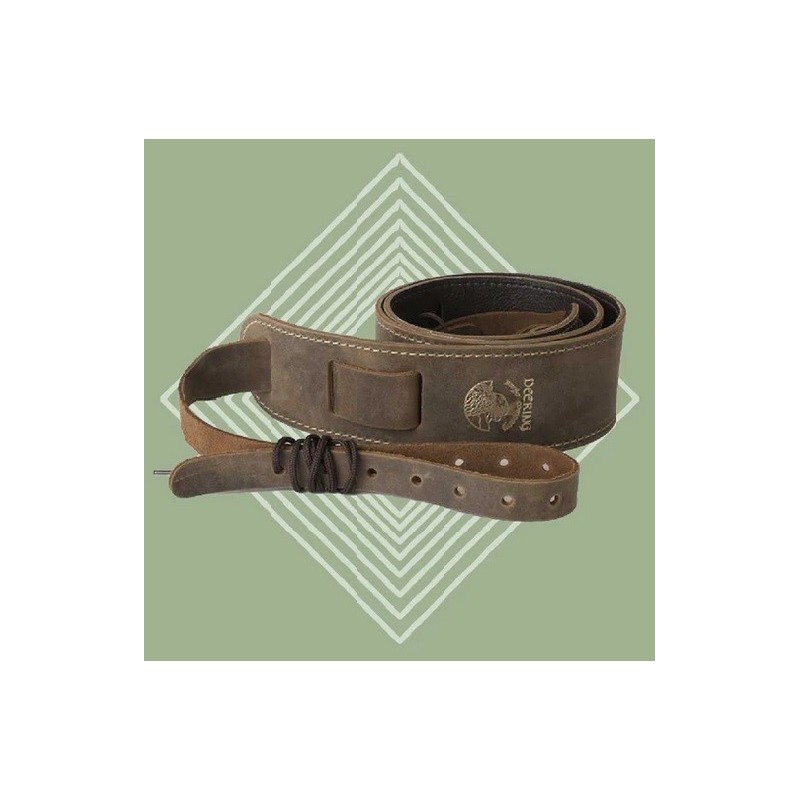 Deering Comfortable Leather Banjo Strap for Goodtime, Artisan and Open Back Banjos