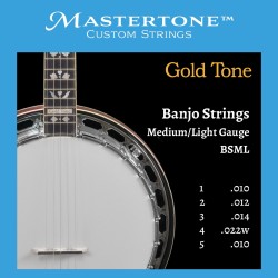 Gold Tone Replacement Banjo Strings - Medium Light Gauge Strings