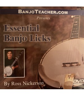 Essential Banjo Licks by Ross Nickerson - DVD Video and Tab Book
