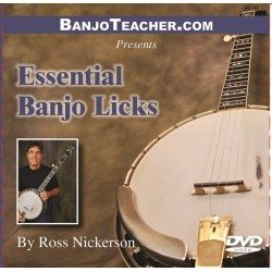 Essential Banjo Licks by Ross Nickerson DVD Video and Tab Book