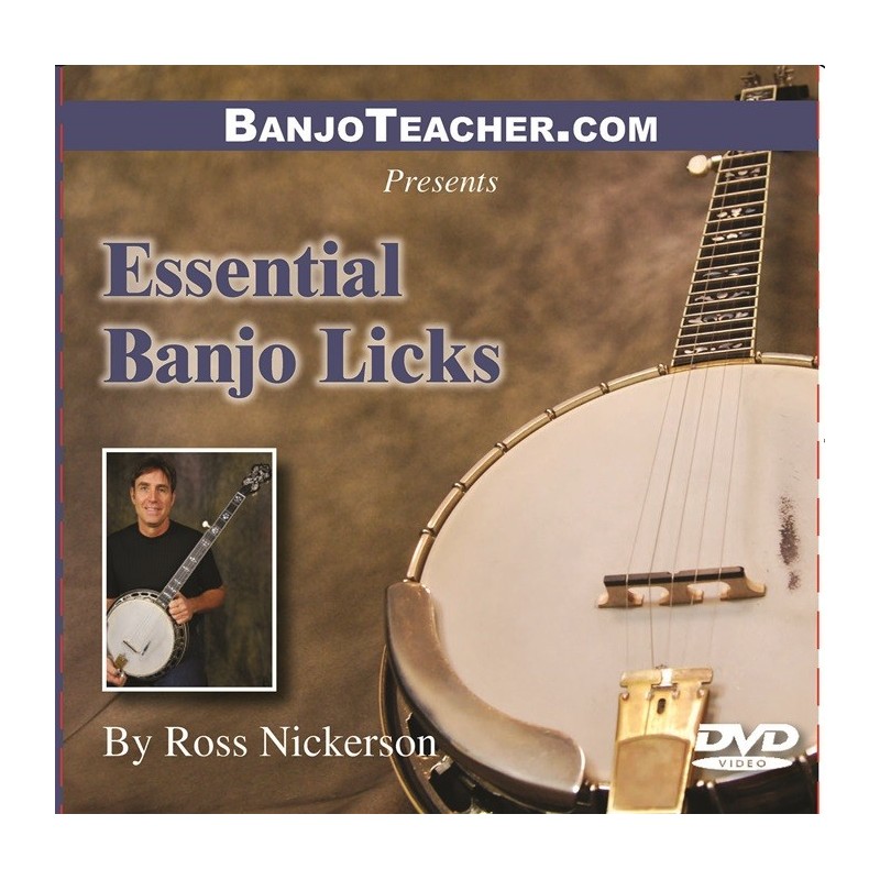 Essential Banjo Licks by Ross Nickerson - DVD Video and Tab Book