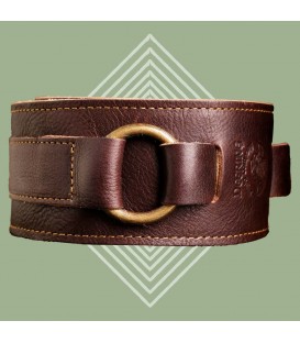 Deering Layered Stitched Leather Banjo Strap