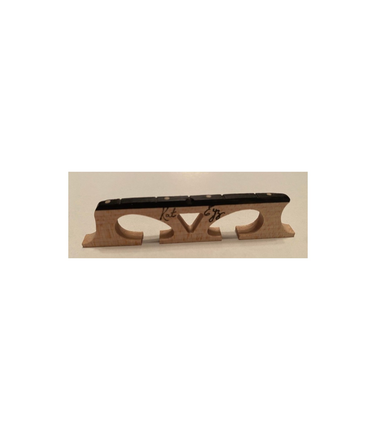 Grover Maple/Ebony/Ivoroid 4-String Banjo Bridge - Banjo Ben's General