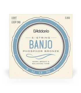 Banjo Strings - D'Addario Light Gauge Banjo Strings - J63