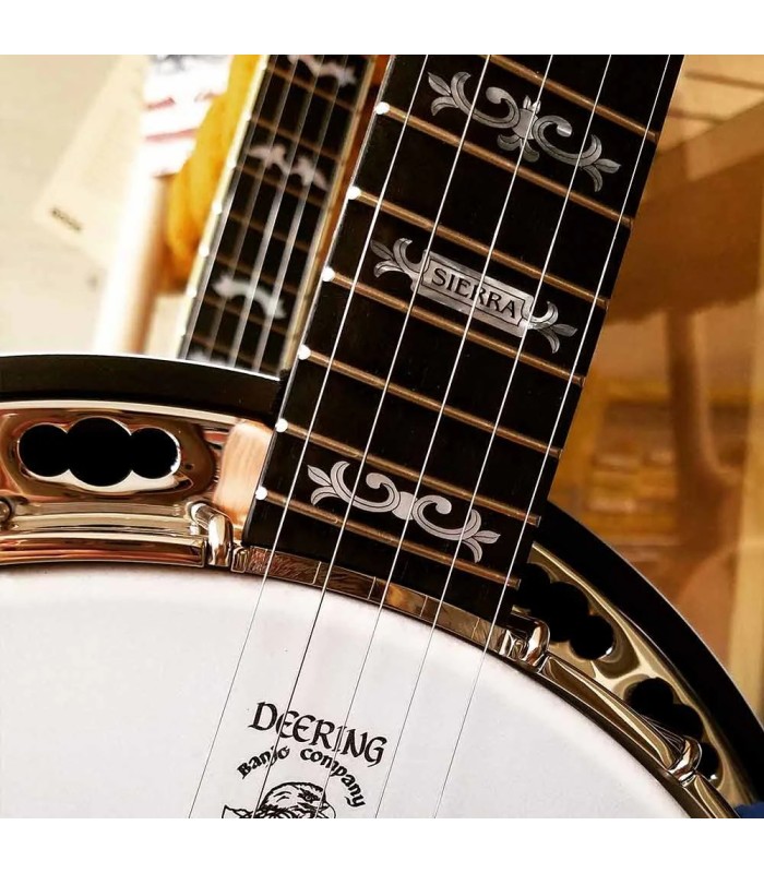 Deering Sierra 5 String Banjo | Maple or Mahogany | Pro Set Up