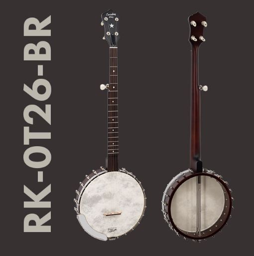 Recording King RK-OT26-Madison-Old-Time-Banjo-White-Lady-Tone-Ring