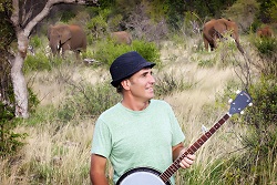 ross with elephants